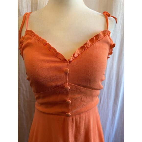 NWT Gianni Bini Dress Mango Orange Sz Small Adjustable Straps‎ Dillard’s - Picture 2 of 10